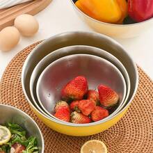 1/3pcs Baking Utensils With Graduated Mixing Bowl Stainless Steel Salad Mixing Bowl For Food Storage Meal Preparation Salad And Other Kitchen Gadgets Kitchen Accessories