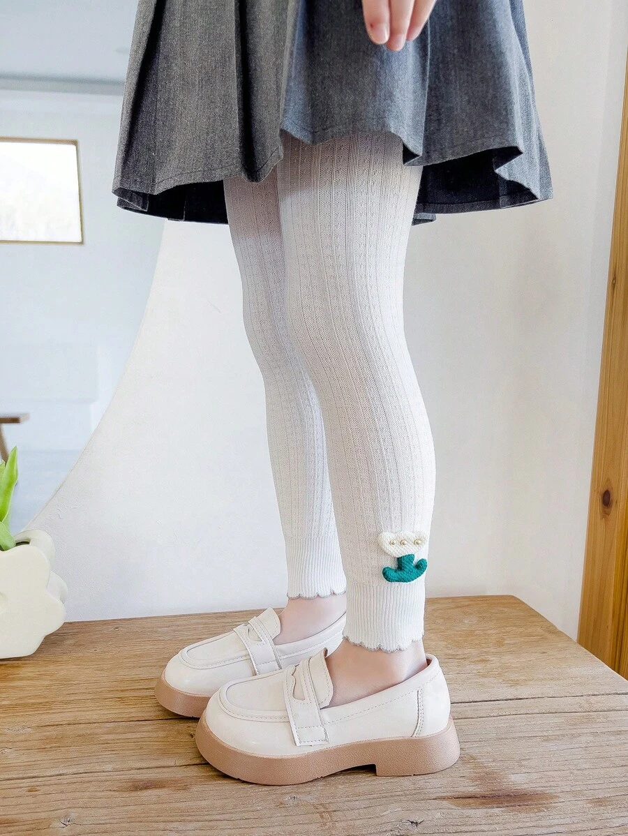 1 pieza Mallas de bebé de unicolor y estampado floral, transpirables