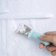 1 pieza Raspador de acero inoxidable, raspador de hielo manual no eléctrico para refrigerador y congelador de cocina, fácil de remover el hielo