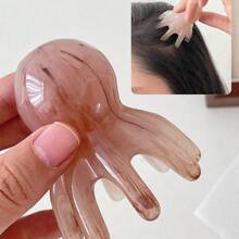 1Pc Octopus Head Massager Comb, Point Massage Comb, Back Neck And Back Manual Deep Massage Tools, Handheld Palm Full Body 8-Legged Acupressure Gentle Self Massager Pressure Point Massage Tool,Hair Brush,Comb,Hair Tools,Hair Products And Accessories For Barber Salon Beauty Travel Essentials