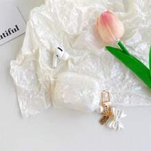 1pc Colorful Shell Pattern Butterfly Lanyard Case, Luxury Fashion Anti-Drop Earphone Cover Compatible With AirPods 1/2/3/Pro/Pro 2