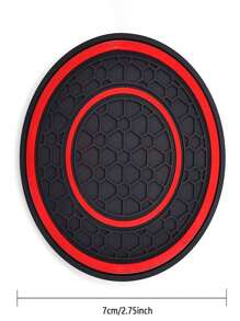 2 件装防滑防尘垫通用硅胶汽车杯架杯垫，适合大多数车辆 - 彩色 - 查看 2