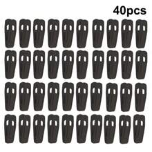 BKFUN 40/20/10/2 Stück Samtklammern für Kleiderbügel, starke Samtklammern für Samtbügel, Hosen- und Rockhalterung Samtklammern passend für Samtkleiderbügel