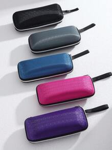 5pcs Set Football Pattern Multi-Color Sunglasses Case, Thick Lining For Protection Against Abrasion, Impact And Pressure