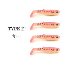 4 件逼真的软诱饵，9 厘米/6 克，带尾巴摆动，逼真的尾巴设计，适用于湖泊和海洋钓鱼、咸水和淡水、钓鱼装备和配件 - 彩色 - 查看 19