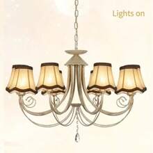 3pcs/6pcs Hand CraftedSmall Mini Lamp Shade, 3.15" Top X 5.12" Bottom X 4.72" High, Clip On Lamp Shade, Fit For Droplight Wall Lamp Candle Chandelier Small Table Lamp Lamp Shade, For Pointed Bulb Light Sources, Durable Home Living Room Lighting Shades, Lighting Accessories - Elegant And Natural Lighting Solution, Home Decor, Gift For Family And Friends - Multicolor - View 11