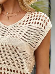 Costum de baie pentru plajă, cu gât rotund, de dimensiuni mari, pentru femei