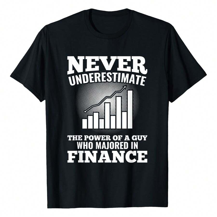 Finance Major Student Never Underestimate Funny Gift T-Shirt Women's Tee - màu đen - Xem 1
