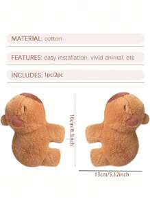 1/2pcs Animal Plush Clipsззжzzz Window Curtain Holder, Multiple Styles And Sizes Available, Suitable For Curtain Fixing And Decoration Gifts Birthday Graduation