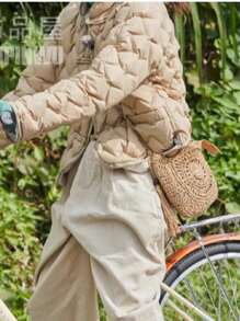 Vielseitige Trage-Schultertasche mit großem Fassungsvermögen, geeignet für Strand, Urlaub, Lässig, Magazinartiger Stil