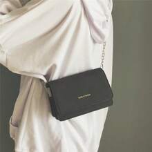 Bolso cuadrado pequeño de alta calidad de moda para mujeres con cadena multicapa, elegante bolso de hombro/cruzado