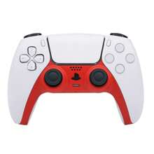 Juego TOPWOLF 5 en 1: Cubierta protectora del controlador de juego, que incluye cubiertas decorativas de repuesto para el frente y el mango central, y 4 tapas para los joysticks, compatible con 5 accesorios de juego, fabricado en material ABS, molde auténtico (controlador no incluido) - Juego de fundas 5 en 1 para PS5 - Ver 10