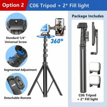 AXNEN 72" Tripod Compatible With Iphone, Phone Tripod Selfie Stick With Remote, Extendable Cell Phone Tripod & Tall Travel Tripod For Recording Video Selfies Photo, Compatible With IPhone Android Phone, Camera, Action Camera, Ring Light