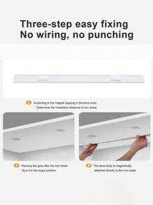1 pieza Luz LED para gabinete con sensor de movimiento, luz LED inteligente extra delgada recargable por USB y regulable con 3 modos de color, inalámbrica magnética para cocina, armario, closet, dormitorio y mirilla