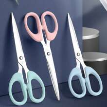 Office Scissors, DIY Craft Paper Cutting Stainless Steel Sharp Blade Student Scissors Household Mini Small Medium Size Stationery