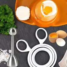 Egg Topper Cutter Stainless Steel Boiled Egg Cutter Shell Scissors Opener For Kitchen Tool Supply Reliable Material: These Egg Shell Openers Are Made Of Stainless Steel Which Is Stable To Use, Not Easy To Rust Or Break