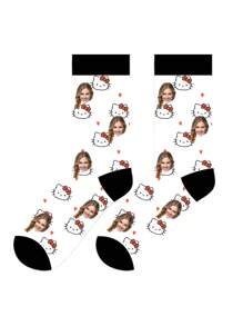 Sanrio 1 Pair Mid Length Knee Socks, Personalized, Funny, Happy,Colorful, Creative Anime Cartoon Design, Holiday Gift, Comfortable And Breathable, Improve Family Atmosphere, Fashionable And Suitable For Men. Interesting Socks, Crazy, Anime, Multi-Color Socks