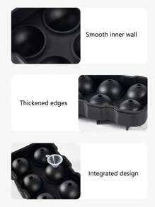 1 件装硅胶冰格模具，带盖，立方体和球体多腔冰块模具