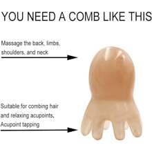 1Pc Octopus Head Massager Comb, Point Massage Comb, Back Neck And Back Manual Deep Massage Tools, Handheld Palm Full Body 8-Legged Acupressure Gentle Self Massager Pressure Point Massage Tool,Hair Brush,Comb,Hair Tools,Hair Products And Accessories For Barber Salon Beauty Travel Essentials