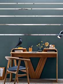 10 piezas de pegatinas de pared de rayas de espejo acrílico, decoración adhesiva extraíble DIY para sala de estar, dormitorio, comedor, baño, alquiler y dormitorio, decoración de pared creativa moderna, pegatinas, decoración de pared, vinilo para decoraciones del hogar, artículos de decoración de primavera para renovar su hogar, pegatinas de decoración de ramas