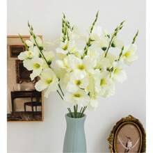 2 piezas/6 piezas, 55 cm Flores artificiales falsas Narciso Magnolia Flores de seda para decoración del hogar, sala de estar, boda, mesa, temas románticos, Día de San Valentín, regalo