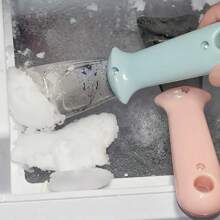 1 pieza Raspador de acero inoxidable, raspador de hielo manual no eléctrico para refrigerador y congelador de cocina, fácil de remover el hielo