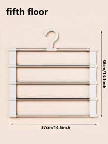 Tendedero portátil de almacenamiento, perchero multiusos de pantalones tipo escalera, percha plegable de acero inoxidable para pantalones con ganchos que no dejan marcas, estante de almacenamiento de pantalones multicapa sin dolor (autoensamblaje requerido, fácil instalación y funcionamiento), adecuado para pantalones, zapatos, vaqueros, botas, faldas