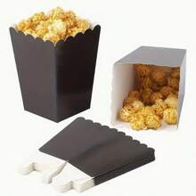Boîte à pop-corn, mini boîte à pop-corn en papier, boîte en carton pour pop-corn pour fête, sac à pop-corn, bonbons et collations, support à pop-corn pour décoration d'anniversaire et de mariage