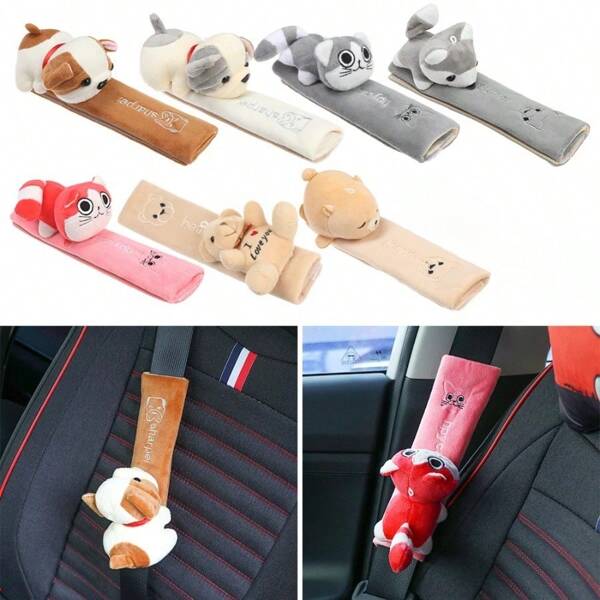 Cartoon Seat Belt Car Seat Belt Shoulder Pad Car Shoulder Protector Car Accessories Interior Seat Belt Protector