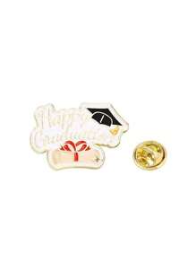 Graduation Season Student Cap Medals, English Letter Blessing Pins, Creative Adult Gift Hats, Backpack Decor Pins For Daily Wear, Back To School Blessing Pins - Multicolor - View 11