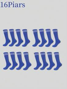 16pcs/12pcs/8pcs/4pcs/1 Pair Kids Football Basketball Running Cycling Training Socks, Girls Long Tube Socks, Boys Moisture Wicking Breathable Sports Socks - Multicolor - View 83