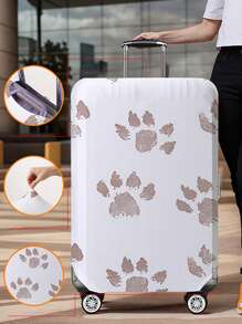 动物图案行李箱盖 18-32 英寸灵活行李箱盖，适用于 18-32 英寸行李箱盖防刮保护器行李箱保护器行李箱盖保护罩防尘罩行李箱防尘罩旅行配件返校、学校用品、购物返校书包学校配件学校用品