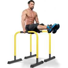 Barras Paralelas, Prensa de Calistenia de Cuerpo Resistente, Barras Paralelas Calistenia, Barras para Ejercicio para Tríceps Dominadas Flexiones y L-Sits - 1 - Ver 7