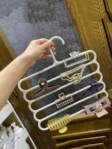 1/3 Hair Claw Hair Accessory Organizer Rack, Wall Mounted Large Capacity Multi-Layer Dorm Hair Clips And Headbands Storage Holder, Gender Reveal Party, Perfect For Birthdays, Weddings, Parties, The Perfect Gift For Colleagues, Friends, And Family, Back To School - White - View 3