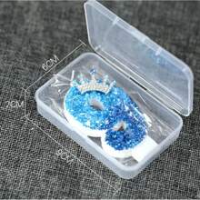 1 件皇冠数字蜡烛孔雀蓝创意生日蜡烛日常最佳生日礼物送给妈妈送给女朋友的礼物毕业、婚礼 - 彩色 - 查看 7