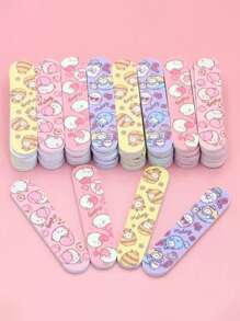 Beautizon Nailartlab 10Pcs/20Pcs Cartoon Nail File Double Sided Sandpaper Manicure File And Polisher Women's Nail Tools - Multicolor - View 4