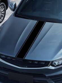 1 pièce Autocollant personnalisé rayé pour capot de voiture