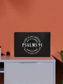 Multi Functional Canvas Zipper Medicine Bag - Psalms 91 Themed Makeup Bag - Lightweight And Odorless Polyester Travel Wash Bag,Perfect Travel Organizer For Cosmetics And Stationery,Fun Patterned Canvas Medical Bag,Essential Travel Makeup Bag:Girls' Travel Life Bag - Multicolor - View 8