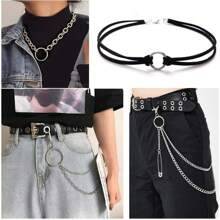 10pcs 1.52 Inch Metal Ring Rings, Unwelded, Silver Lace Braided O Rings, Crafts Supplies Metal O-Rings For Sewing, Dog Leash, Dog Collar, Tassel Plant Hangers - Silver - View 7