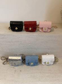 Bolso de cintura mini bordado a la moda, tamaño súper compacto, apenas puede caber algo - A - Ver 2