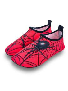 Kids' Outdoor Beach Water Shoes, Boys Red Big Spider Soft Bottom Breathable Lightweight Aqua Socks - Red - View 4