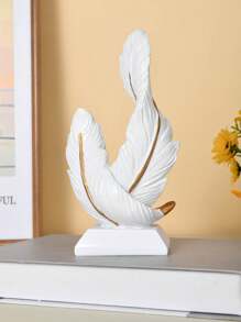 1 件羽毛雕塑现代简约书桌装饰雕像适用于中心装饰、入口通道、客厅 - 彩色 - 查看 8