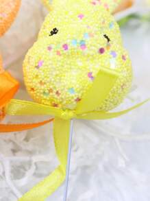 1sert(3pcs) - Rabbit Plug-In Set, Easter Foam Rabbit Plug-In, Suitable For General Easter Decoration And Celebration Activities, Scene Decoration, Theme Party Decoration - Multicolor - View 9