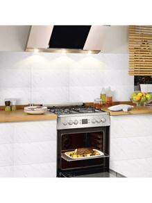 20PCS Self-Adhesive Black Marble PVC Cladding Wall Panels For Kitchen Bathroom Carnival Home Sticker - 黑與白 - 查看 3