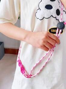 多色编织可调节手机挂绳，户外防丢失肩带绳