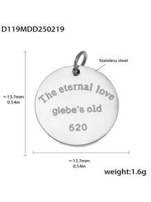 1pc Unique Stainless Steel DIY Pendant, Multiple Designs Available, Suitable As A Creative Gift For Friends
