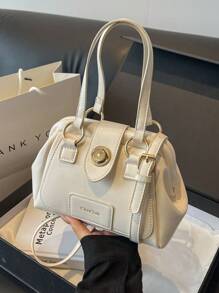 Fashionable Large Capacity Women Handbag - White - View 7