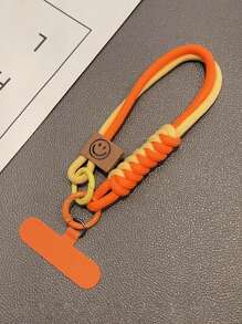 Nuevo estuche universal para teléfono con correa de muñeca decorativa trenzada de nailon, cordón de muñeca resistente con soporte para tarjetas