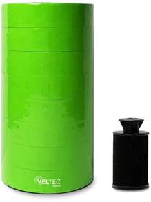 Pricing Labels For Monarch 1136 Labeler, 8 Rolls, 14,000 Two Line Labels, Ink Roller Included (Green)