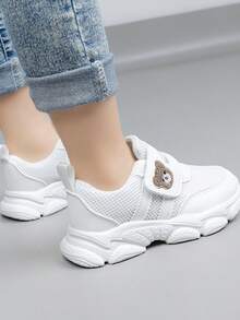 Kids Breathable Mesh Sports Shoes, Boys/Girls, Spring/Summer - White - View 3